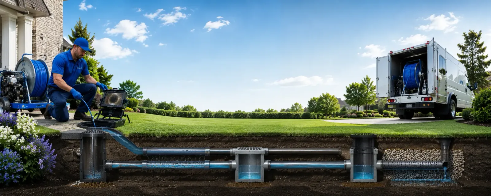 Outdoor drain cleaning information for Adams, MA